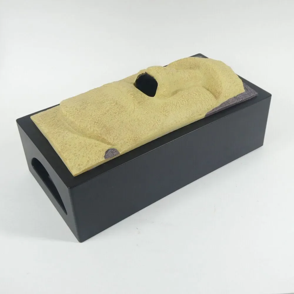 Easter Island Moai Head Tissue Box Holder Cover Tiki Rotary Hero